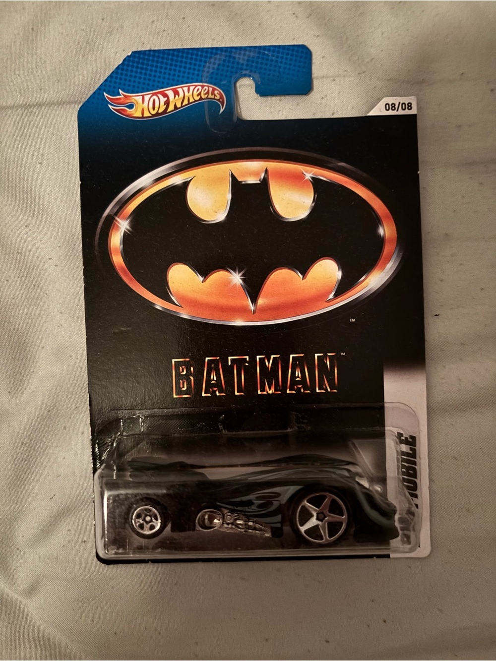 Hot Wheels Batman Batmobile Die-Cast Car - Black & Orange Logo
